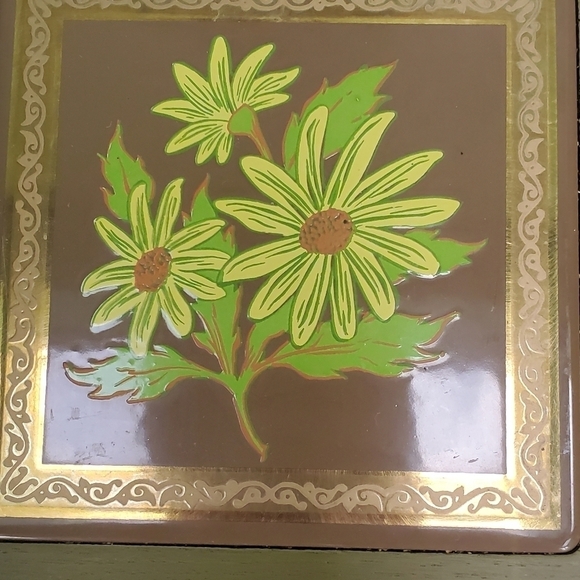 Vintage 1960s Avocado Green Cheese Board - Picture 2 of 4